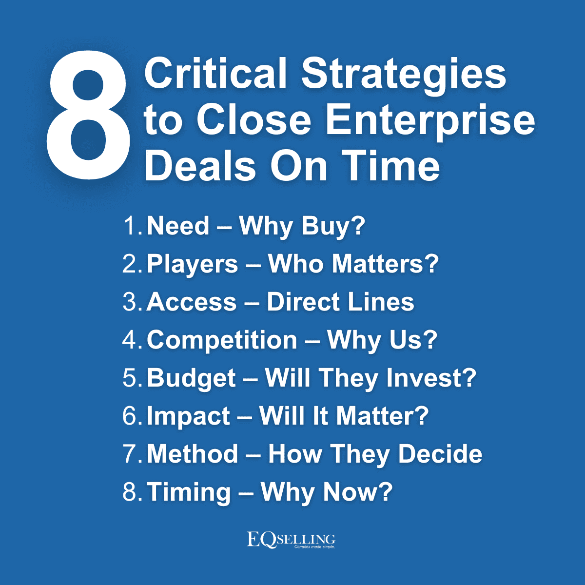 8 Critical Strategies to Mitigate Deal Risk and Close Enterprise Sales On Time
